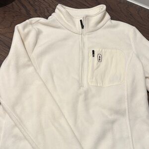Men's Cream Half-Zip Sweater